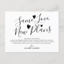 Search for change of date wedding announcement cards Postponement