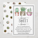 Search for plant invitations Watercolor illustration