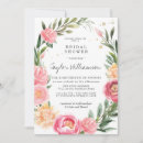 Search for pink peony bridal shower invitations Greenery