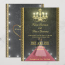 Search for black gold chandelier party invitations Modern