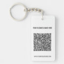 Search for professional rectangular keychains Qr code
