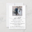 Search for we did it wedding invitations Just married