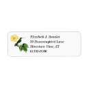 Search for yellow hibiscus return address labels Tropical