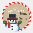 Search for to from snowman stickers Santa