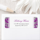 Search for silver damask return address labels Swirls