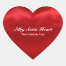 Search for red satin stickers Heart