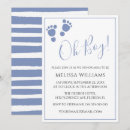 Search for footprint baby shower invitations Simple