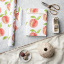Search for peaches wrapping paper Watercolor