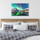 Search for northern lights canvas prints Mountains