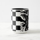 Search for black white checks mugs Trendy