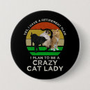 Search for crazy cat lady buttons Funny