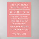 Recherche de résolution de nouvelle année posters Humour