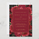 Search for black red gold wedding invitations Script
