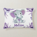 Search for purple elephant nursery decor Girl