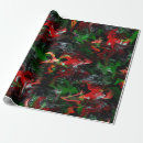 Search for koi wrapping paper Red