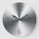 Search for brushed steel clocks Modern