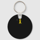 Recherche de ruban jaune porteclés Survivant du cancer