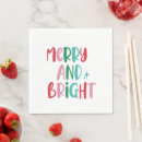 Search for retro christmas napkins Pink