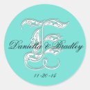 Search for bride groom monogram stickers Letter