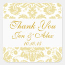Search for gold damask wedding stickers Pattern