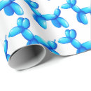 Search for balloon dog wrapping paper Blue