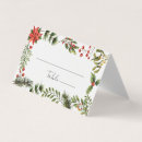 Search for holiday place cards Greenery