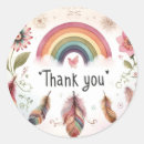 Search for feathers thank you stickers Floral