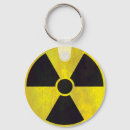 Search for radiation signs keychains Danger