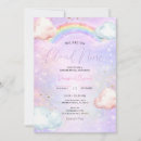 Search for cloud gender reveal invitations Rainbow