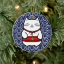 Search for lucky cat ornaments Kitty