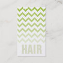 Recherche de chevron vert cartes visite Coiffeur