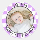 Search for purple gingham stickers Thank you