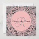 Search for pink pattern square invitations Pink and black