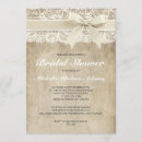 Search for vintage lace bridal shower invitations Country