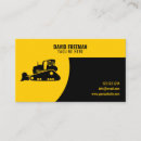 Search for bulldozer business cards Construction