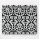Search for white damask pattern mousepads Chic
