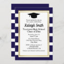 Search for stripes graduation invitations Striped