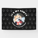 Search for dog birthday banners Pawty