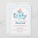 Search for baby bottle invitations Gingham