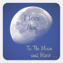 Search for love you to the moon and back stickers Space