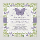 Search for purple butterfly bridal shower invitations Garden
