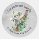 Recherche de ours koala autocollants Aquarelle