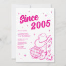 Search for disco 21st birthday invitations Hand drawn
