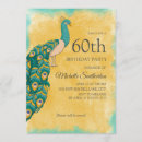 Search for peacock birthday invitations Teal