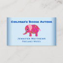 Search for childrens author business cards Kids