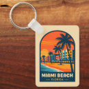 Search for miami beach florida keychains Sunset