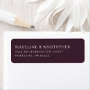 Search for maroon return address labels Minimalist