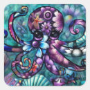 Search for blue octopus stickers Nautical