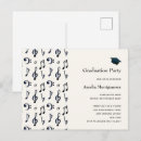 Search for music notes graduation invitations Musician