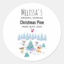 Search for christmas candle stickers Watercolor